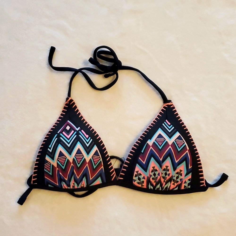 💥3/$30 NWOT Rue Bleu by Rue 21 Printed Triangle Push Up Bikini Swimsuit Top